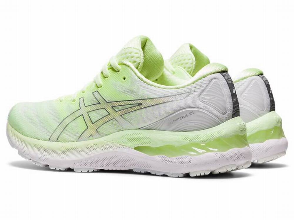 Chaussures Running Asics GEL-NIMBUS 23 Femme Jaune Argent | DIS-795681