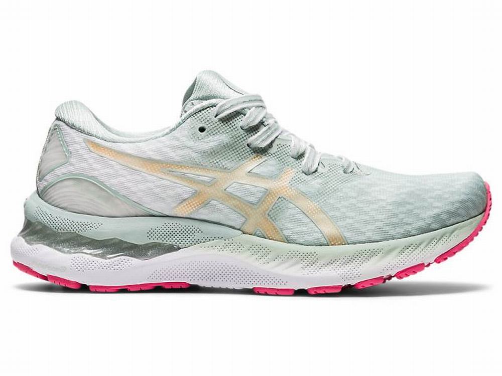 Chaussures Running Asics GEL-NIMBUS 23 Femme Vert Clair | DNK-528906