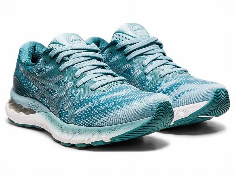 Chaussures Running Asics GEL-NIMBUS 23 Femme Bleu Argent | GNR-387946