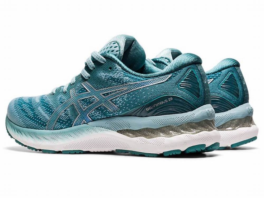 Chaussures Running Asics GEL-NIMBUS 23 Femme Bleu Argent | GNR-387946