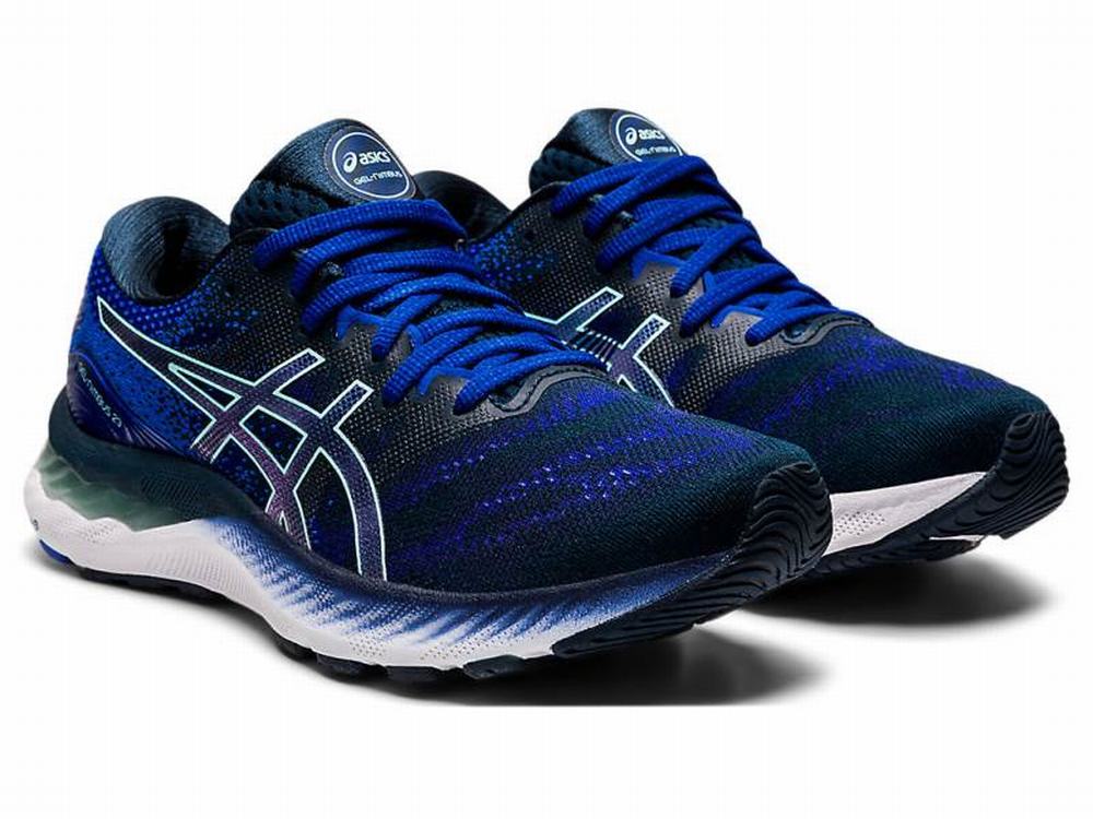 Chaussures Running Asics GEL-NIMBUS 23 Femme Bleu | RKD-089451