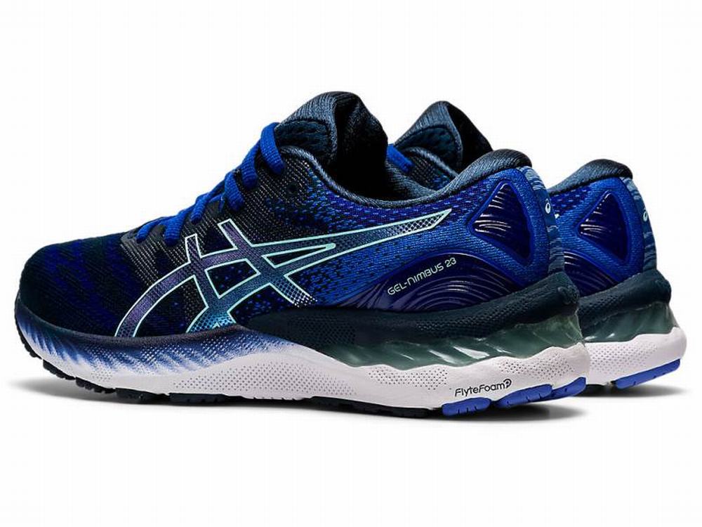 Chaussures Running Asics GEL-NIMBUS 23 Femme Bleu | RKD-089451