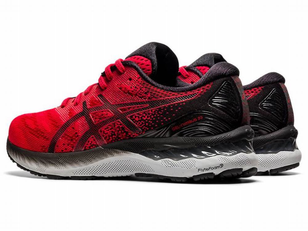 Chaussures Running Asics GEL-NIMBUS 23 Homme Noir Rouge | EIA-452130