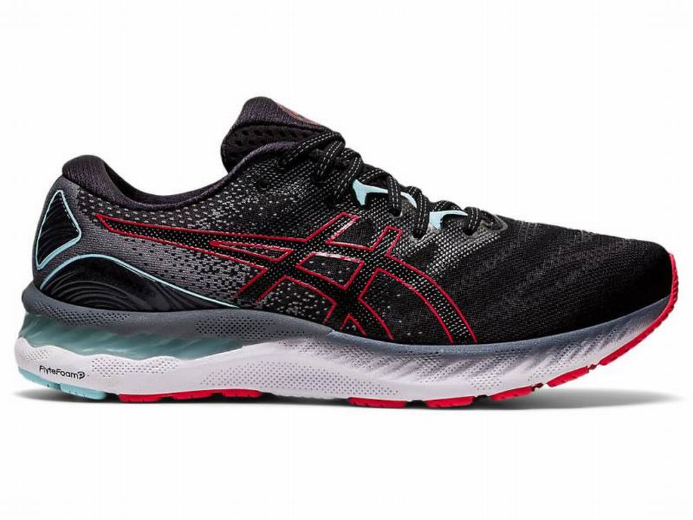 Chaussures Running Asics GEL-NIMBUS 23 Homme Noir Rouge | ENX-415093