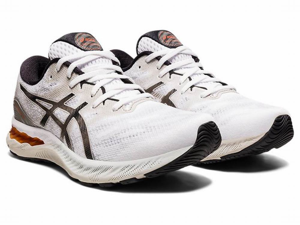 Chaussures Running Asics GEL-NIMBUS 23 Homme Blanche Grise | MOL-403967