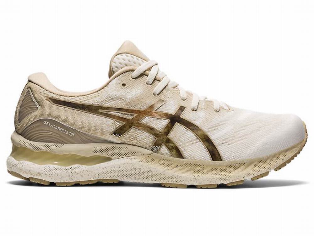 Chaussures Running Asics GEL-NIMBUS 23 Homme Blanche | QWM-726013