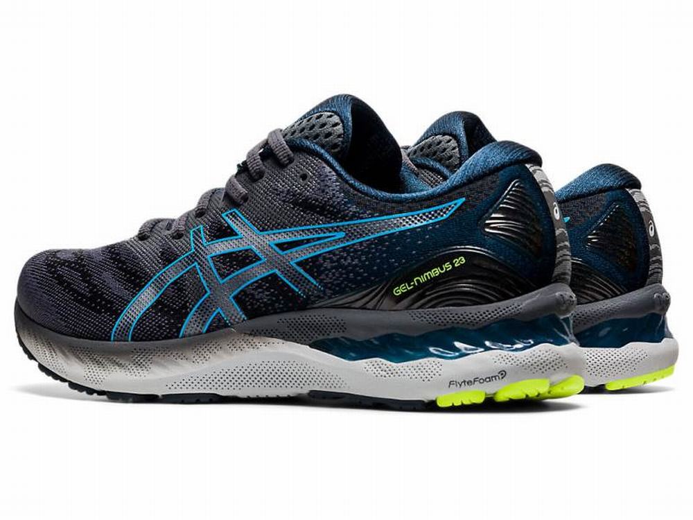 Chaussures Running Asics GEL-NIMBUS 23 Homme Grise Noir | VBX-408795