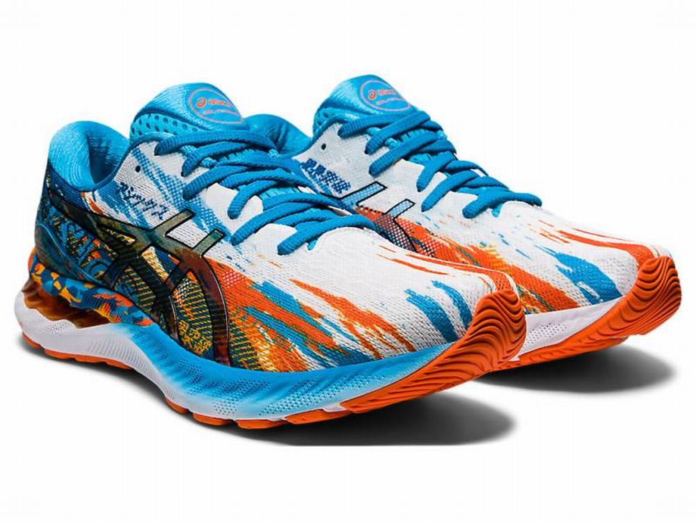 Chaussures Running Asics GEL-NIMBUS 23 Homme Doré Bleu Orange | XKY-298631