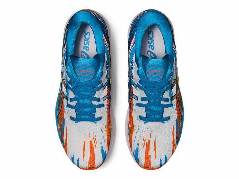 Chaussures Running Asics GEL-NIMBUS 23 Homme Doré Bleu Orange | XKY-298631