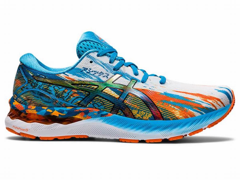 Chaussures Running Asics GEL-NIMBUS 23 Homme Doré Bleu Orange | XKY-298631