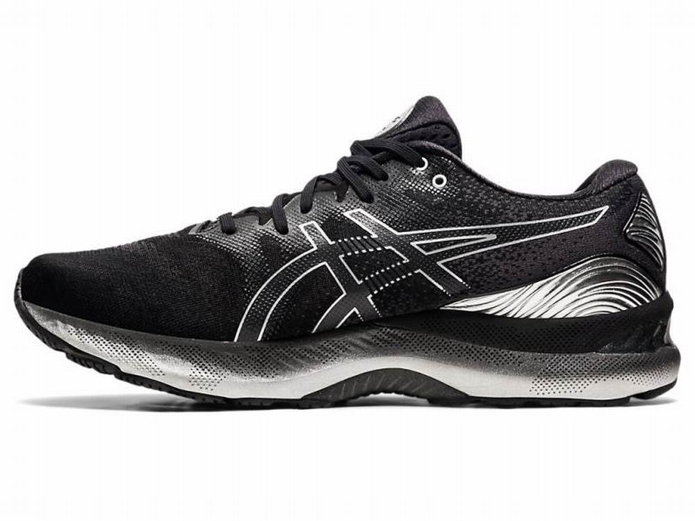 Chaussures Running Asics GEL-NIMBUS 23 PLATINUM Homme Noir Argent | BSY-267905