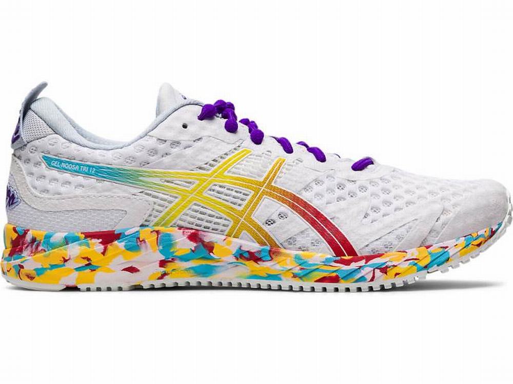 Chaussures Running Asics GEL-NOOSA TRI 12 Femme Blanche Rouge | OIV-402159