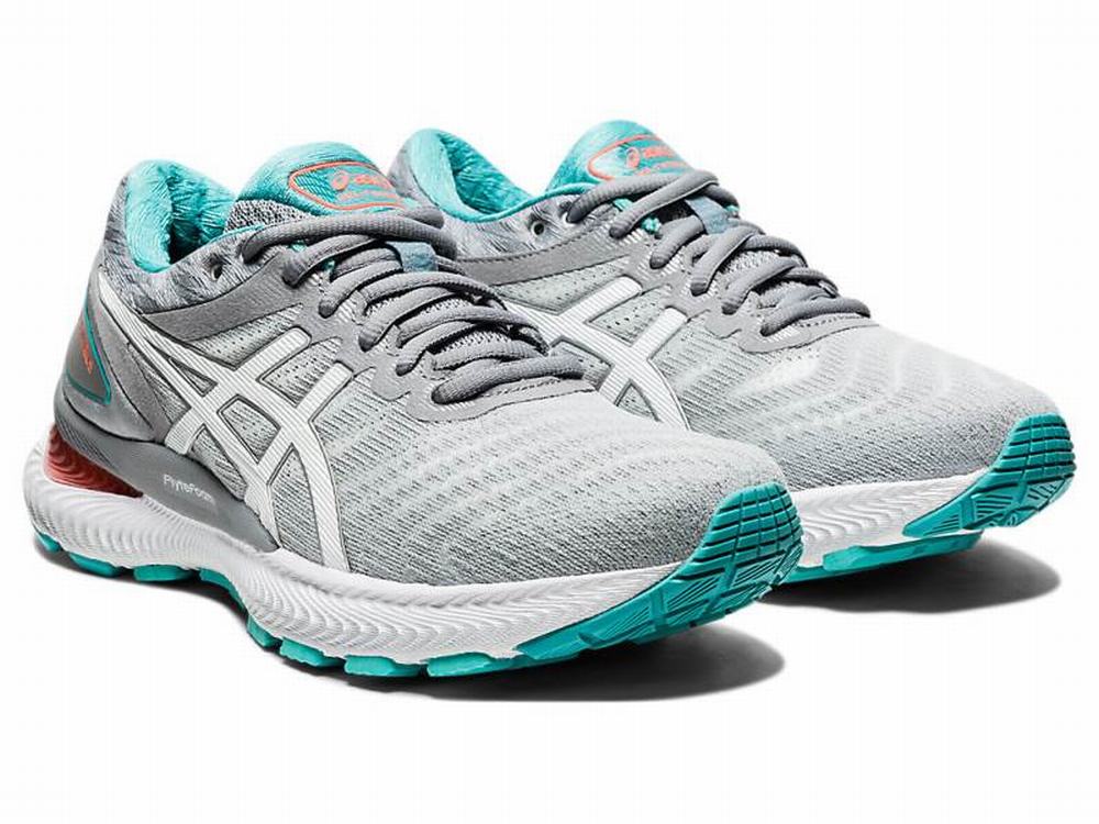 Chaussures Running Asics GEL-Nimbus 22 (D) Femme Blanche | KWA-023596