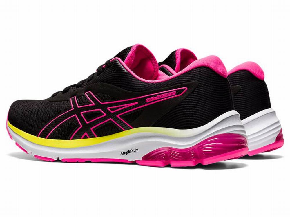 Chaussures Running Asics GEL-PULSE 12 Femme Noir Rose | UEY-510394