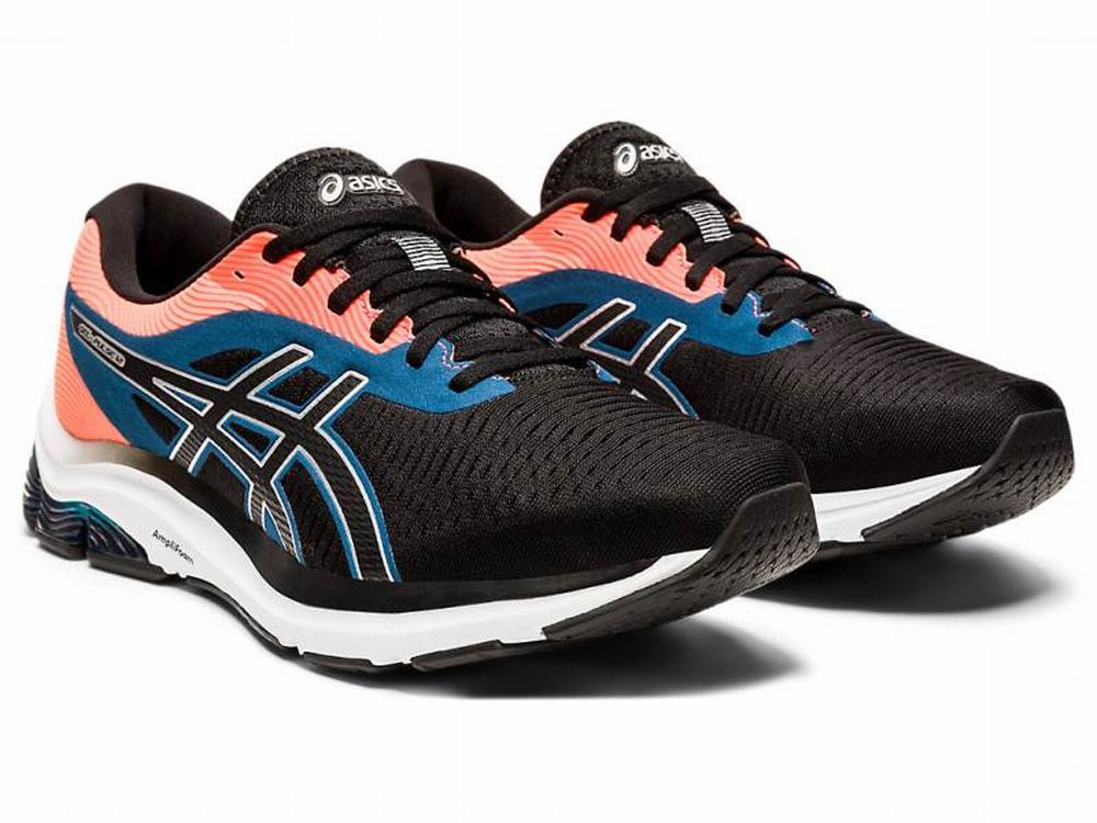 Chaussures Running Asics GEL-PULSE 12 Homme Noir Argent | GTQ-234605