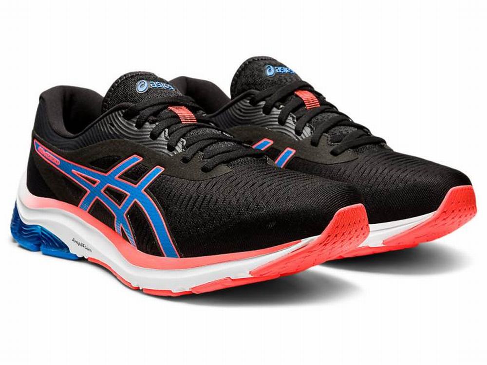 Chaussures Running Asics GEL-PULSE 12 Homme Noir Bleu | PJN-327608