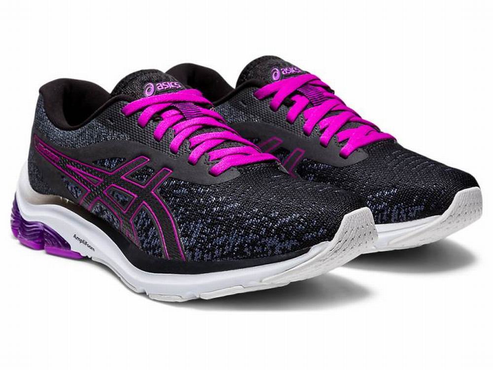 Chaussures Running Asics GEL-PULSE 12 Knit Femme Grise Foncé | HMJ-627851