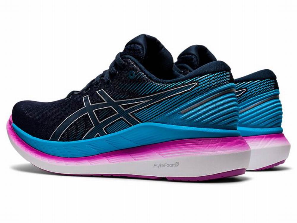 Chaussures Running Asics GLIDERIDE 2 Femme Bleu Vert | BGW-679258