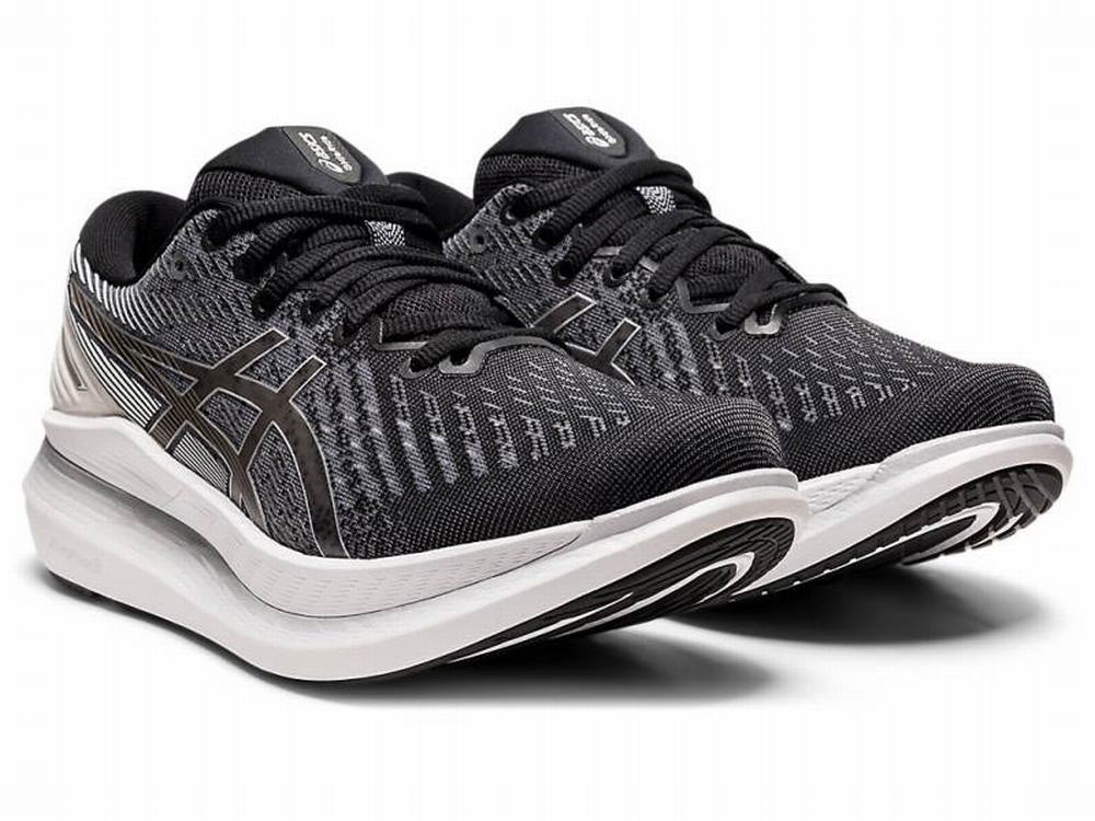 Chaussures Running Asics GLIDERIDE 2 Femme Noir Blanche | DQC-724896