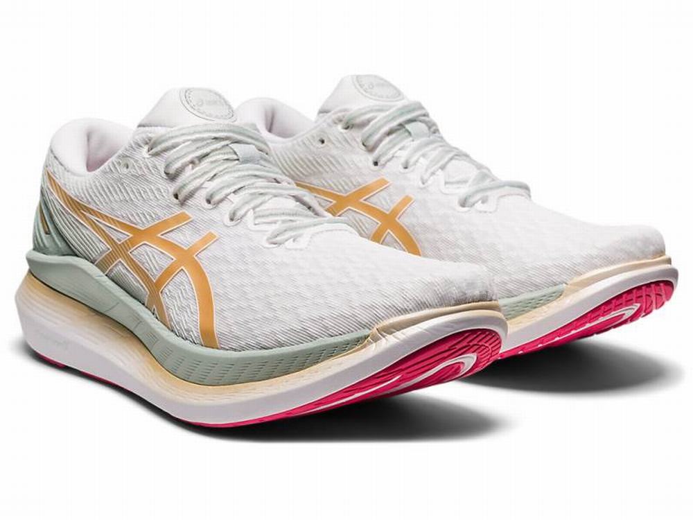 Chaussures Running Asics GLIDERIDE 2 Femme Blanche | PXD-719684