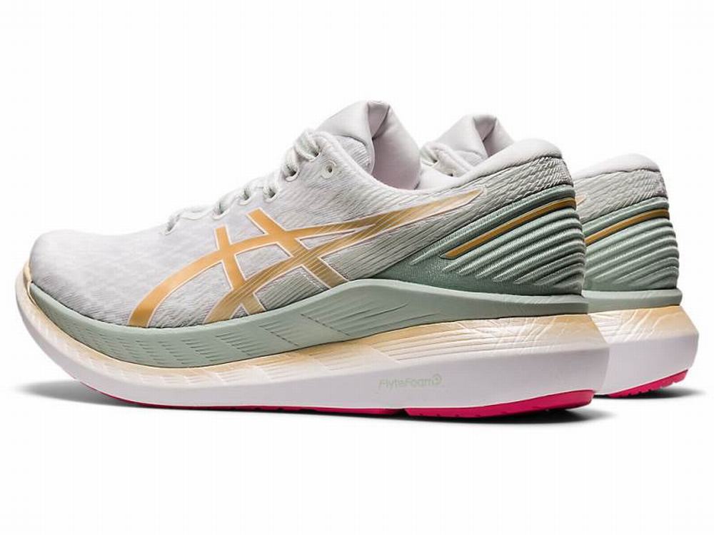 Chaussures Running Asics GLIDERIDE 2 Femme Blanche | PXD-719684