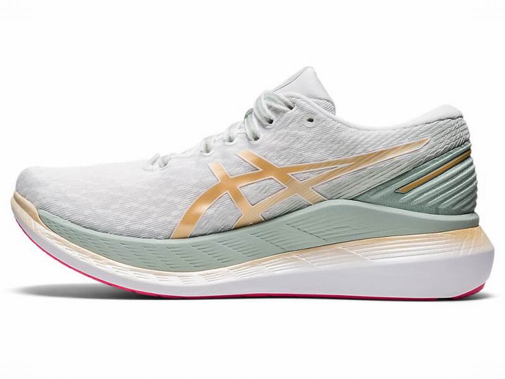 Chaussures Running Asics GLIDERIDE 2 Femme Blanche | PXD-719684