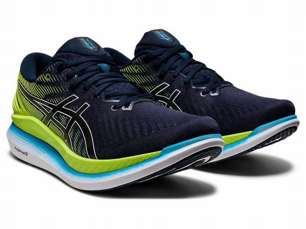 Chaussures Running Asics GLIDERIDE 2 Homme Bleu Vert | TSU-306184