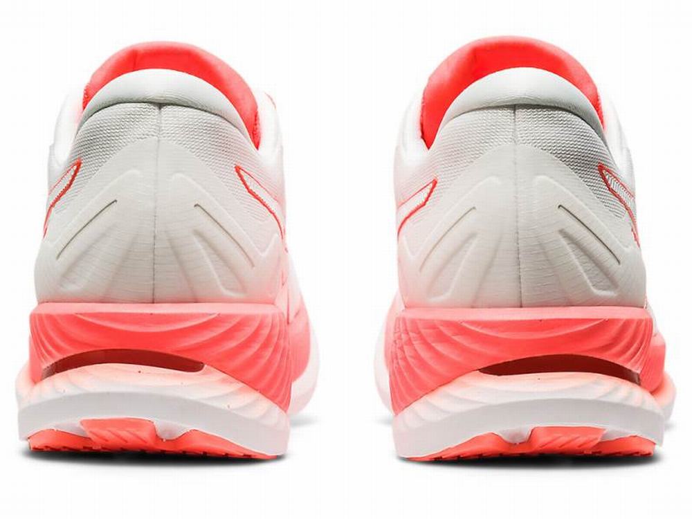 Chaussures Running Asics GLIDERIDE Femme Blanche Orange Rouge | QFV-910826