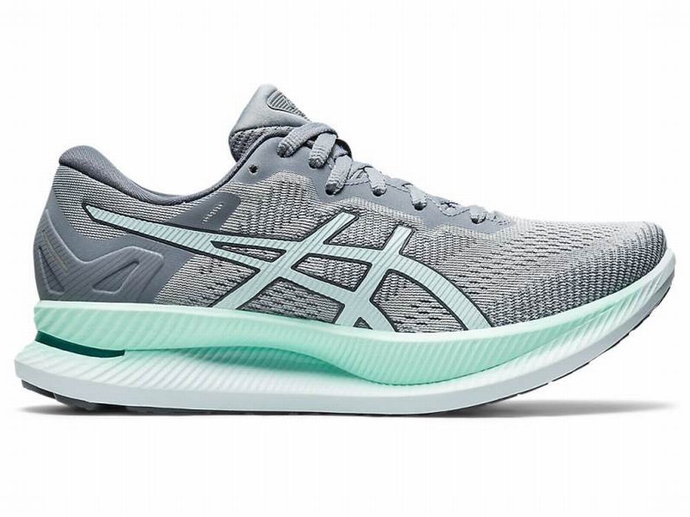 Chaussures Running Asics GLIDERIDE Femme Grise Menthe | SAB-102479