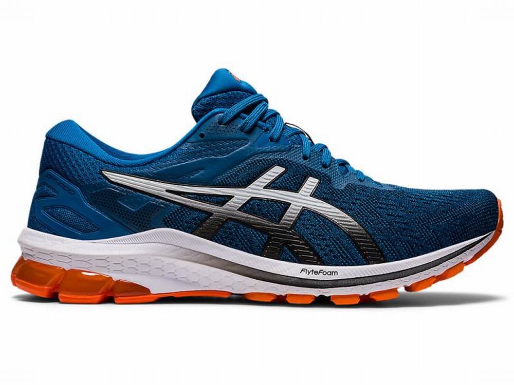 Chaussures Running Asics GT-1000 10 (4E) Homme Noir Bleu | RZJ-693071