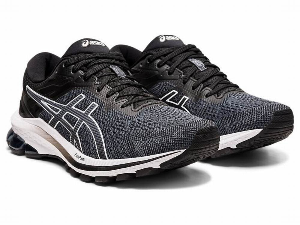 Chaussures Running Asics GT-1000 10 (D) Femme Noir Blanche | UCB-903175