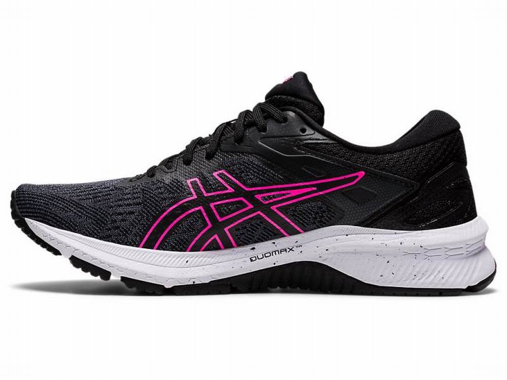 Chaussures Running Asics GT-1000 10 Femme Noir Rose | FBA-175389