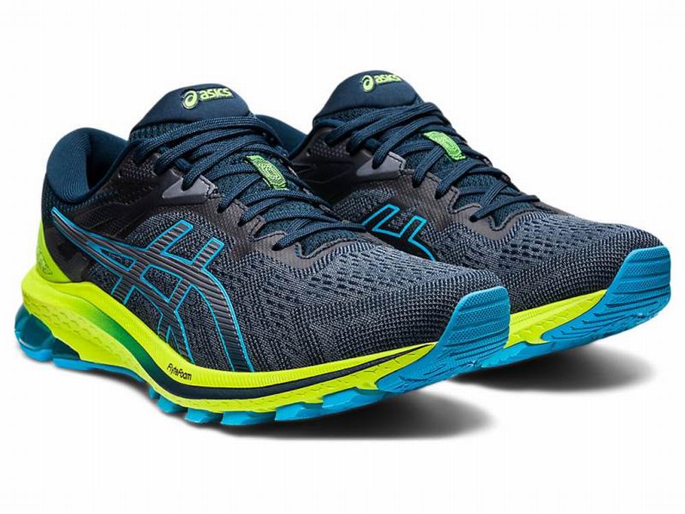 Chaussures Running Asics GT-1000 10 Homme Bleu Vert | ZWF-437189