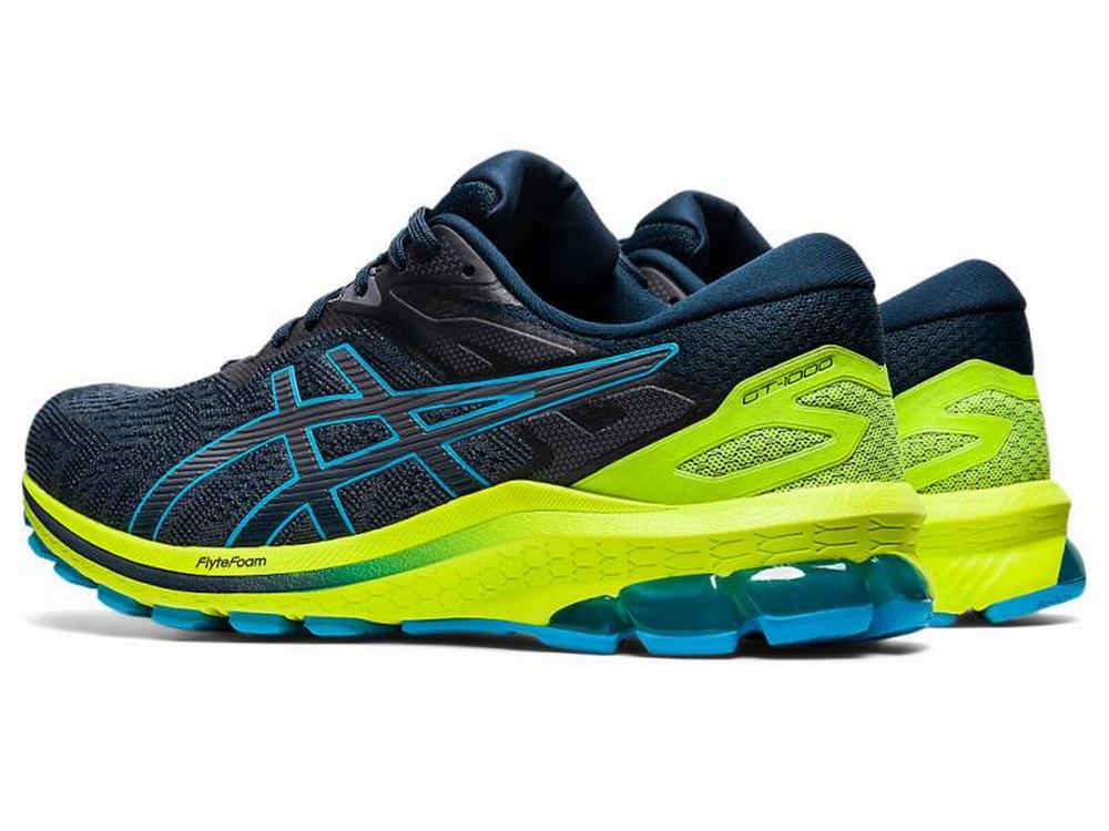 Chaussures Running Asics GT-1000 10 Homme Bleu Vert | ZWF-437189