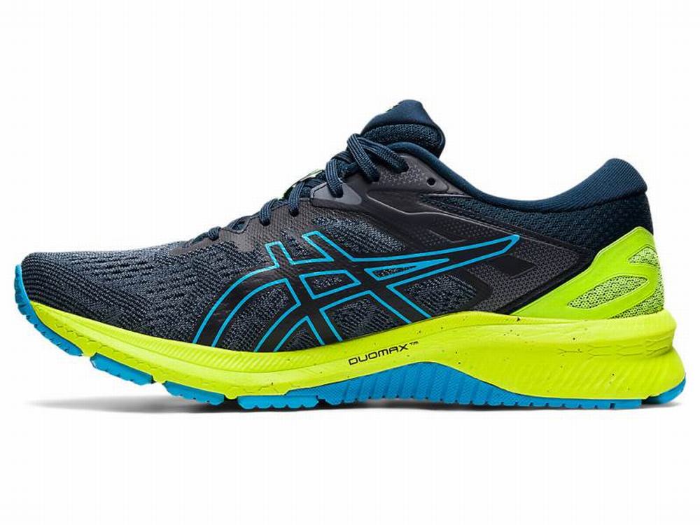 Chaussures Running Asics GT-1000 10 Homme Bleu Vert | ZWF-437189