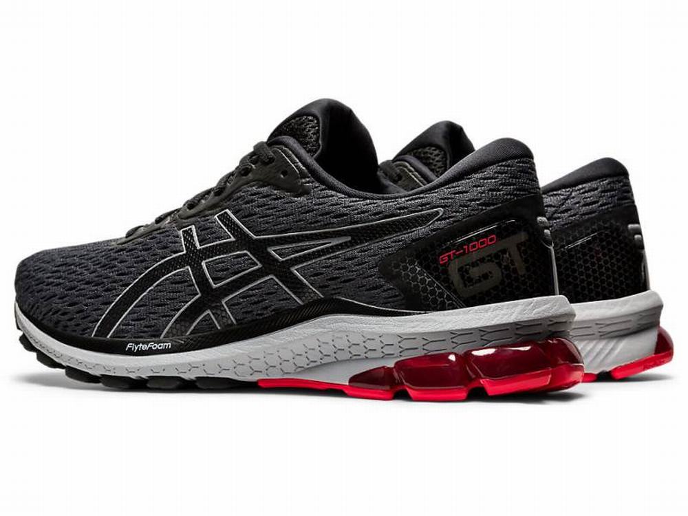 Chaussures Running Asics GT-1000 9 (2E) Homme Noir Grise | TBC-810574