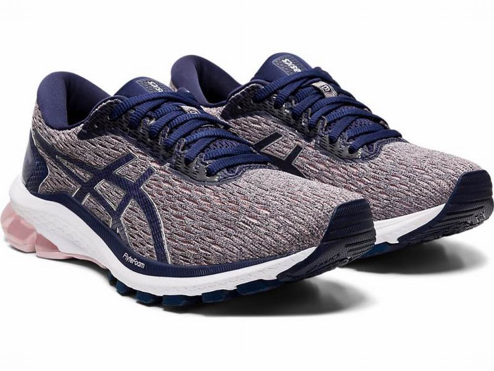 Chaussures Running Asics GT-1000 9 Femme Rose Bleu Marine | CJD-809264