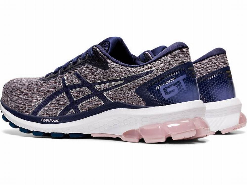 Chaussures Running Asics GT-1000 9 Femme Rose Bleu Marine | CJD-809264