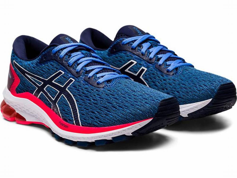 Chaussures Running Asics GT-1000 9 Femme Bleu Bleu Marine | DIX-425970