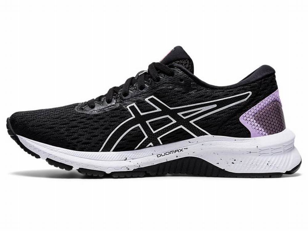 Chaussures Running Asics GT-1000 9 Femme Noir Argent | FDR-394205