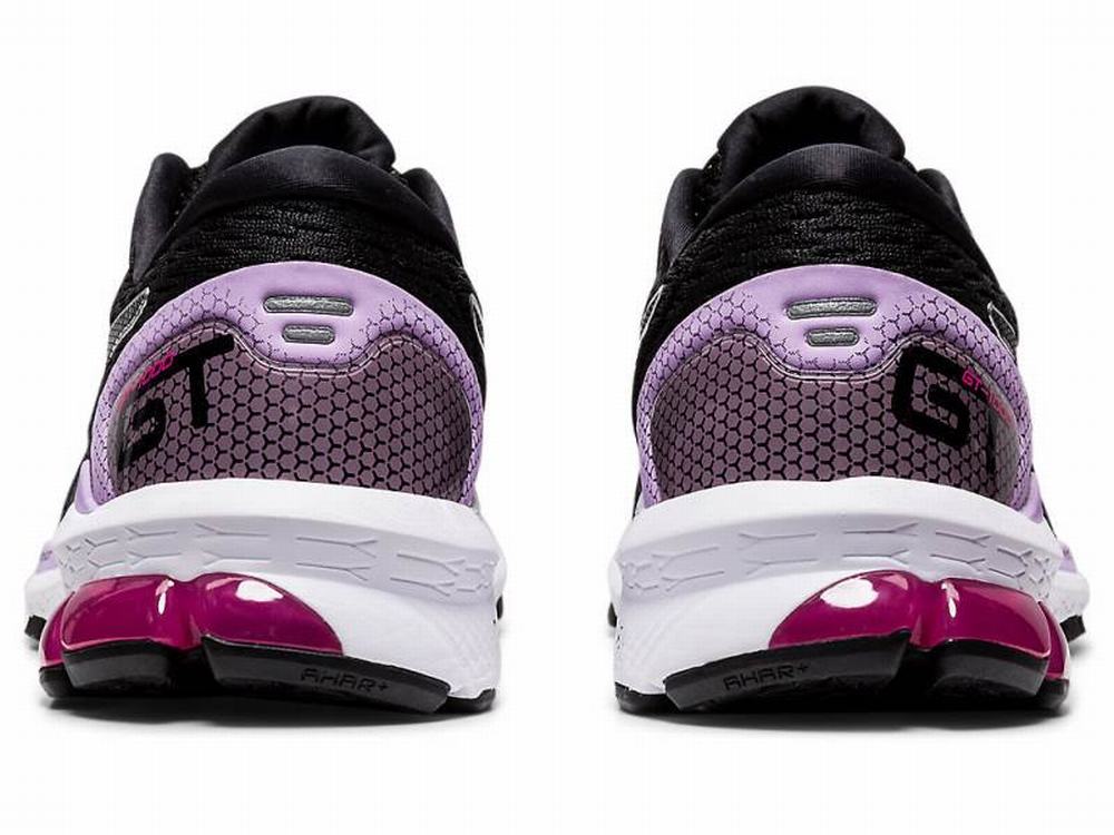 Chaussures Running Asics GT-1000 9 Femme Noir Argent | FDR-394205