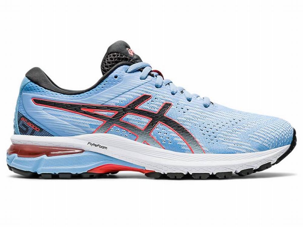 Chaussures Running Asics GT-2000 8 Femme Bleu Grise | KJO-751328