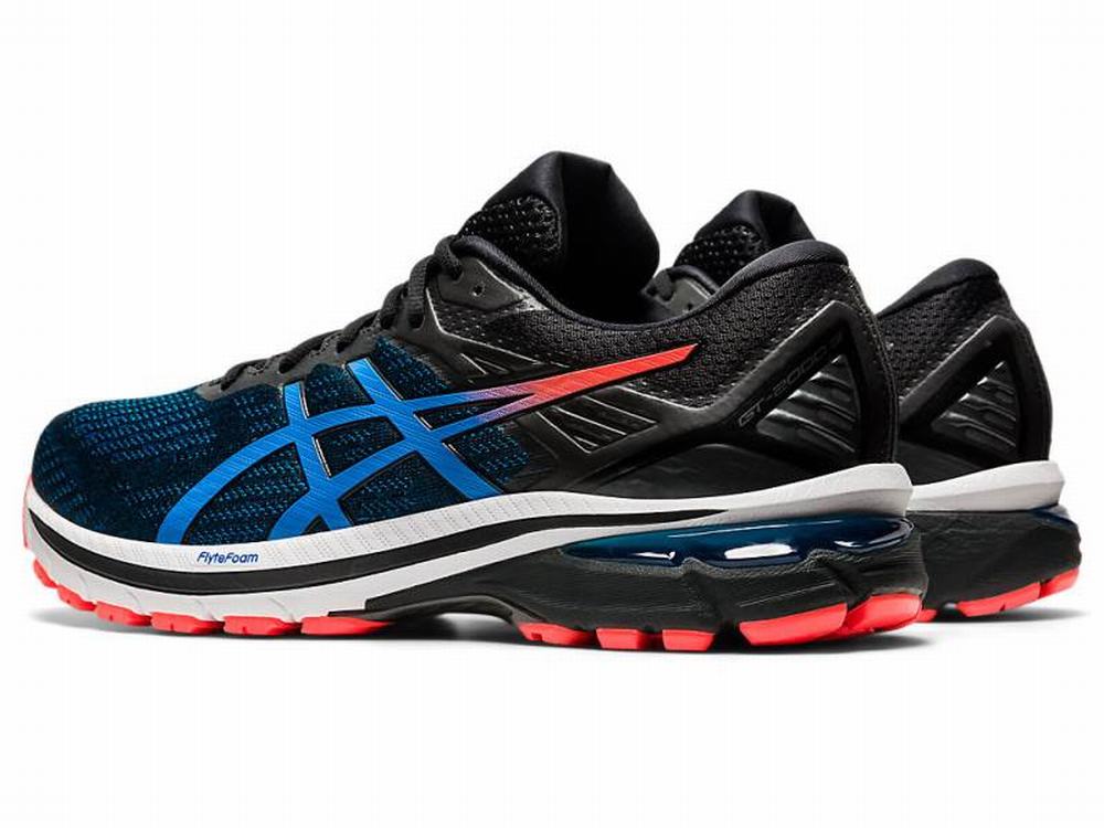 Chaussures Running Asics GT-2000 9 (2E) Homme Noir Bleu | XOP-659380