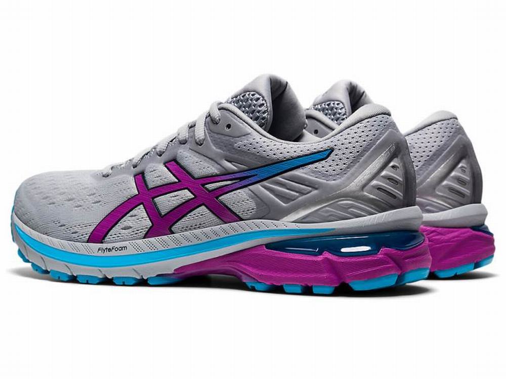 Chaussures Running Asics GT-2000 9 (D) Femme Grise Violette | EJR-049673