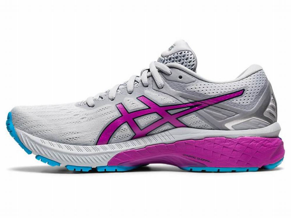 Chaussures Running Asics GT-2000 9 (D) Femme Grise Violette | EJR-049673