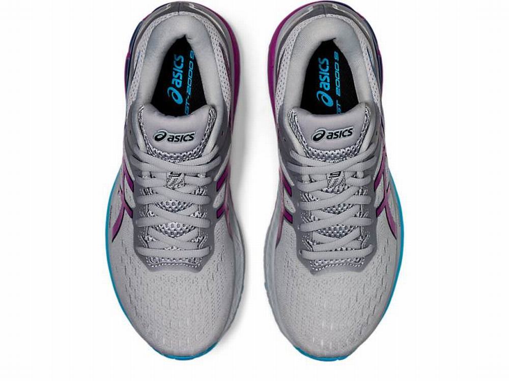 Chaussures Running Asics GT-2000 9 (D) Femme Grise Violette | EJR-049673