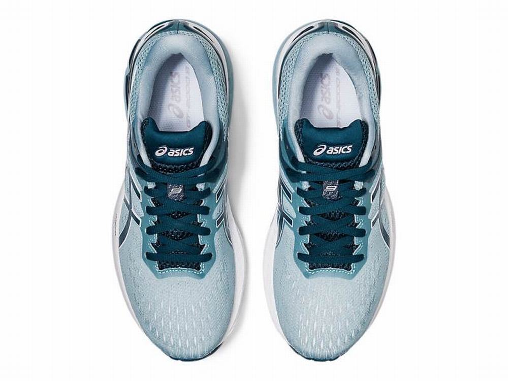 Chaussures Running Asics GT-2000 9 Femme Grise Clair Bleu | DRY-784659