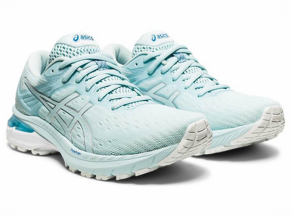 Chaussures Running Asics GT-2000 9 Femme Turquoise Clair Argent | UFS-207149