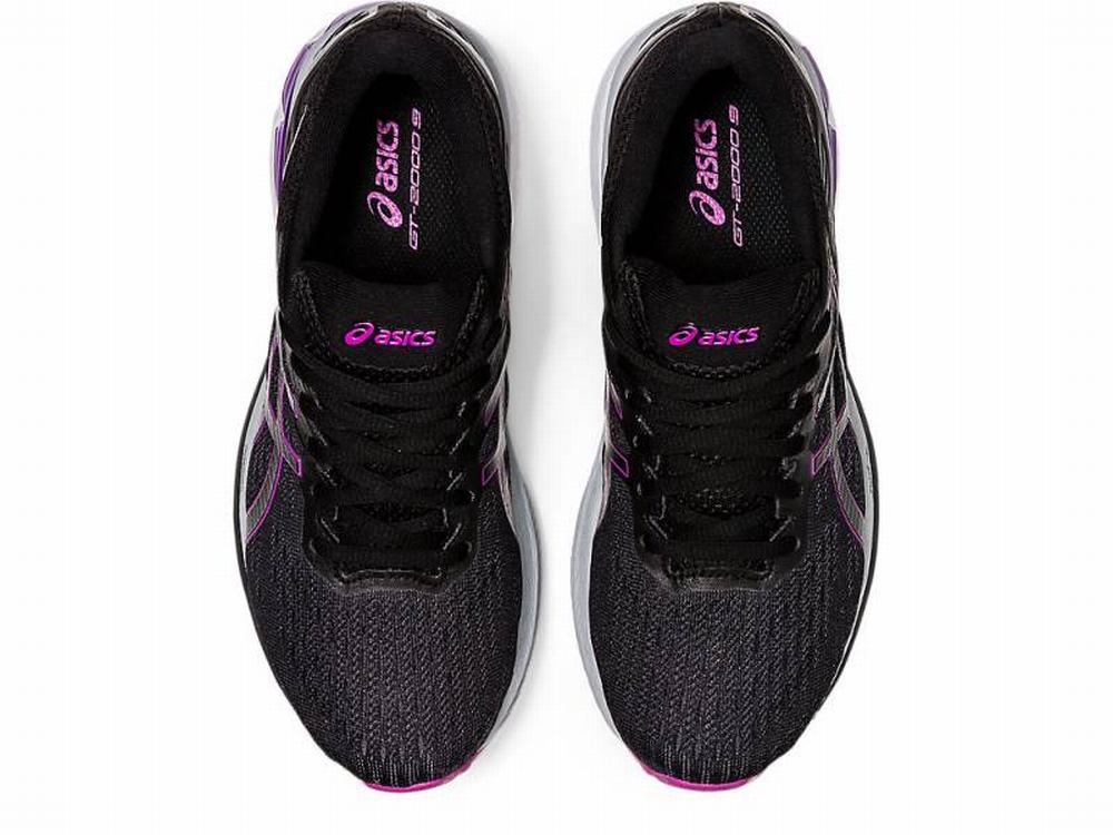 Chaussures Running Asics GT-2000 9 G-TX Femme Noir Violette | DBN-730541