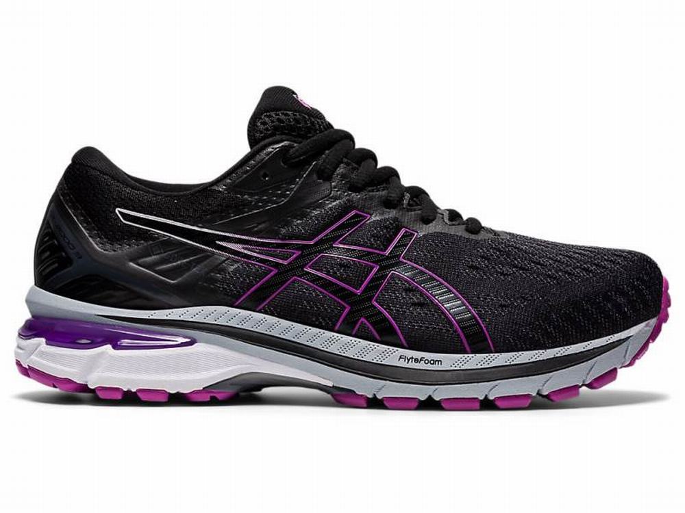 Chaussures Running Asics GT-2000 9 G-TX Femme Noir Violette | DBN-730541